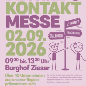 offizielle Plakat zur Betriebskontaktmesse